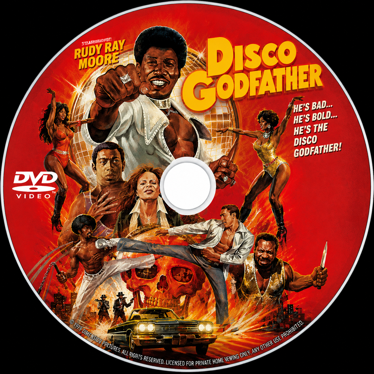DISCO GODFATHER (1979) Vincent Martorano - DVD - Public Domain DVD NO CASE