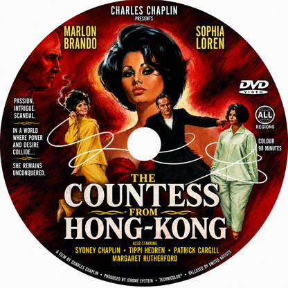 THE COUNTESS FROM HONG KONG (1967) Starring - Marlon Brando • Sophia Loren • Sydney Chaplin - Public Domain Movie DVD NO CASE