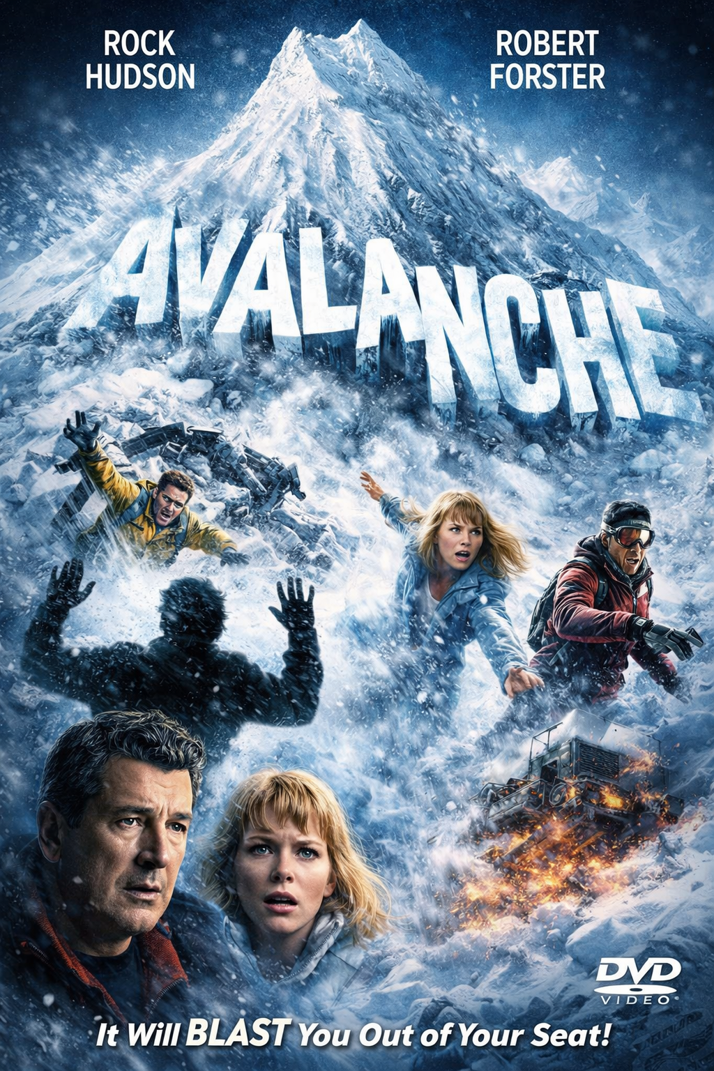 AVALANCHE (1978) Rock Hudson, Mia Farrow - Public Domain DVD NO CASE