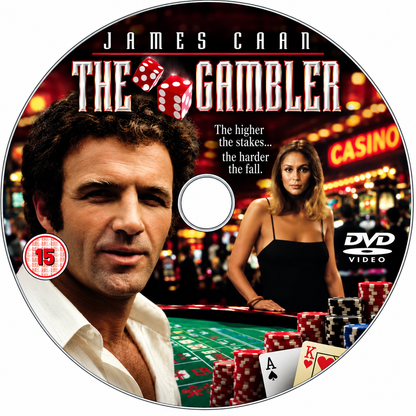 THE GAMBLER (1974) James Caan, Paul Sorvino, Lauren Hutt, Starletta DePaur  - Public Domain Movie DVD NO CASE