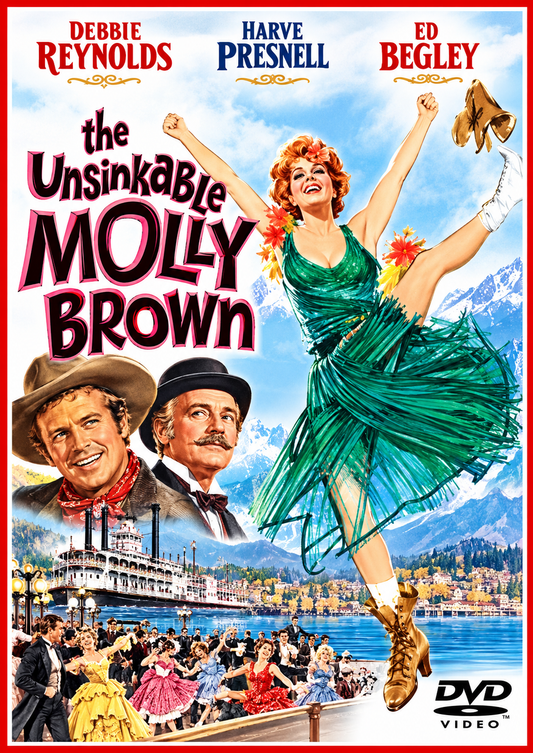 THE UNSINKABLE MOLLY BROWN (1964) Debbie Reynolds, Harve Presnell, Ed Begley, Jack Kruschen, Hermione Baddeley and Vassili Lambrinos - PUBLIC DOMAIN DVD ONLY NO CASE
