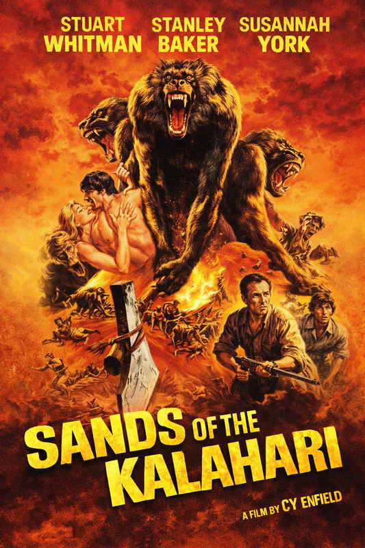 SANDS OF THE KALAHARI  (1965) Stanley Baker - DVD, Public Domain DVD NO CASE