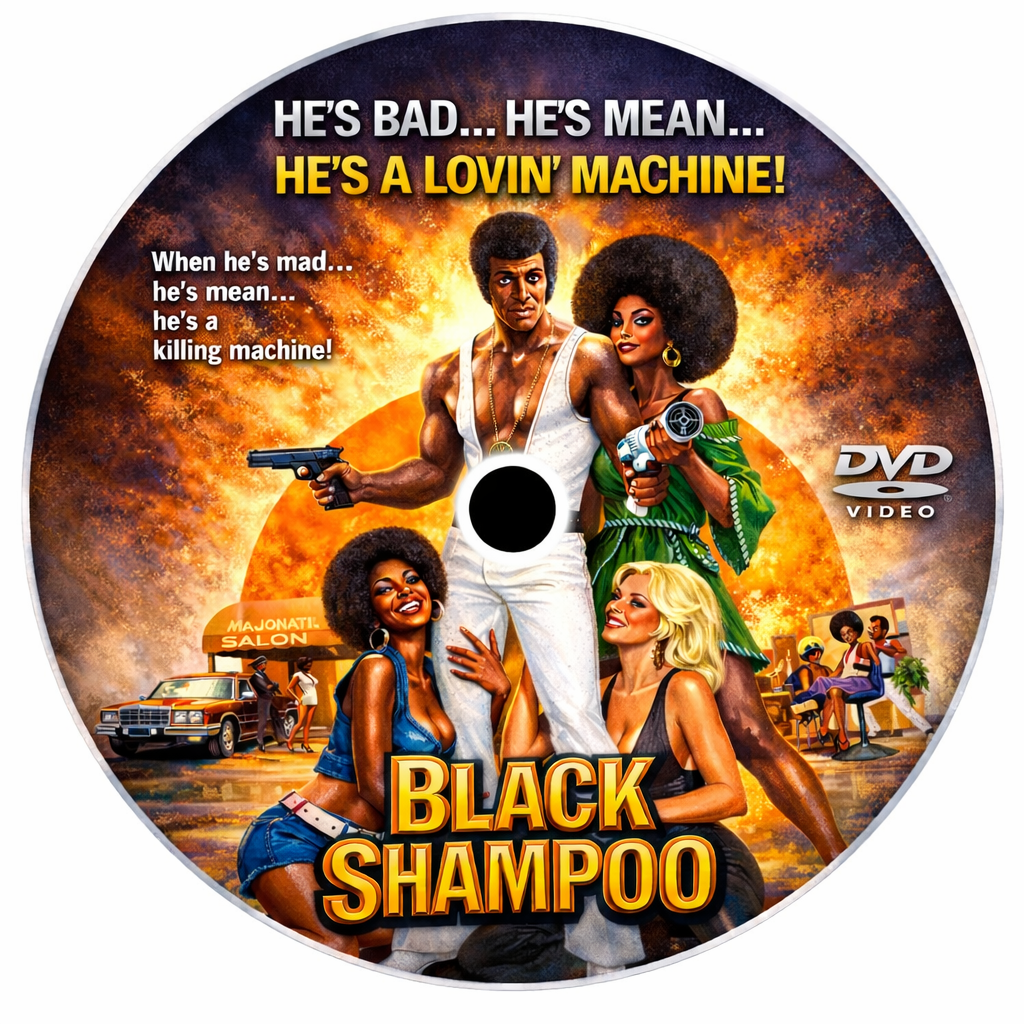 BLACK SHAMPOO (1976) Skip Lowe - Public Domain DVD NO CASE
