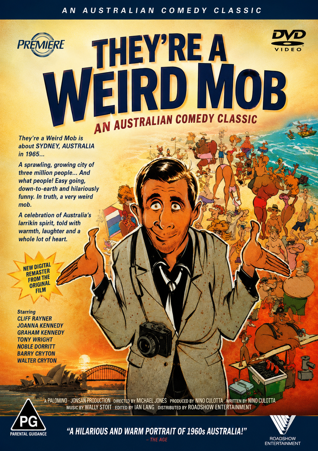 THEY'RE A WEIRD MOB (1966) Walter Chiari ,Chips Rafferty, Claire Dunne - VERY RARE DELETED TITLE ! - DVD NO CASE