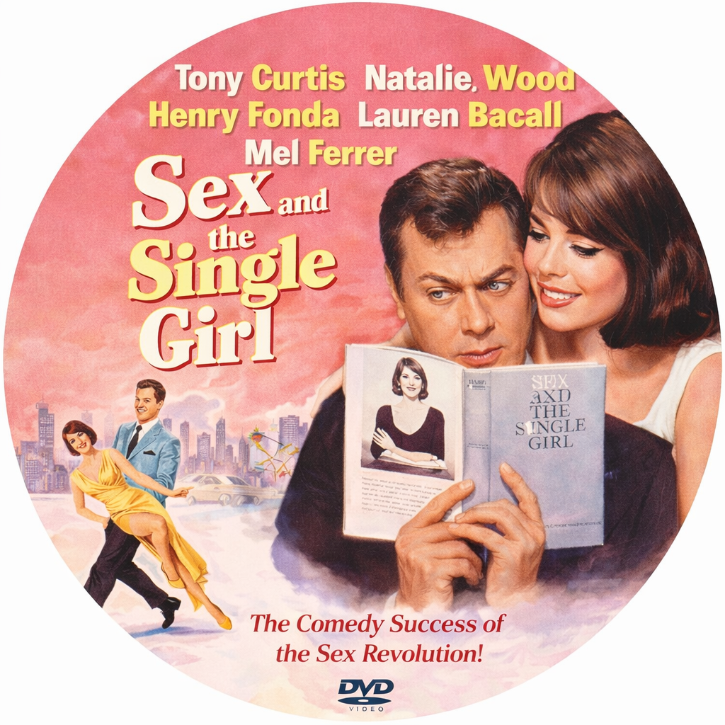 SEX AND THE SINGLE GIRL (1964)  Tony Curtis, Public Domain DVD NO CASE