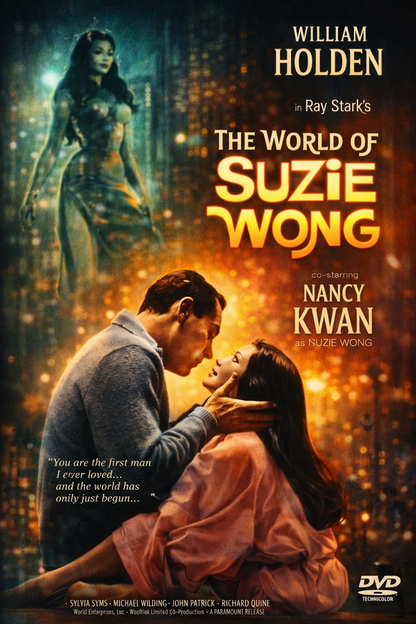 THE WORLD OF SUZIE WONG (1960)  William Holden - Public Domain Movie DVD NO CASE