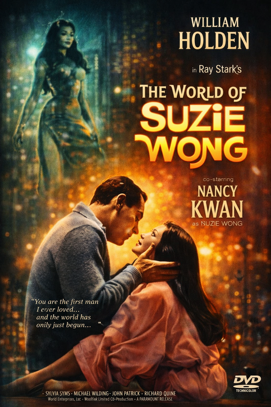 THE WORLD OF SUZIE WONG (1960)  William Holden - Public Domain Movie DVD NO CASE