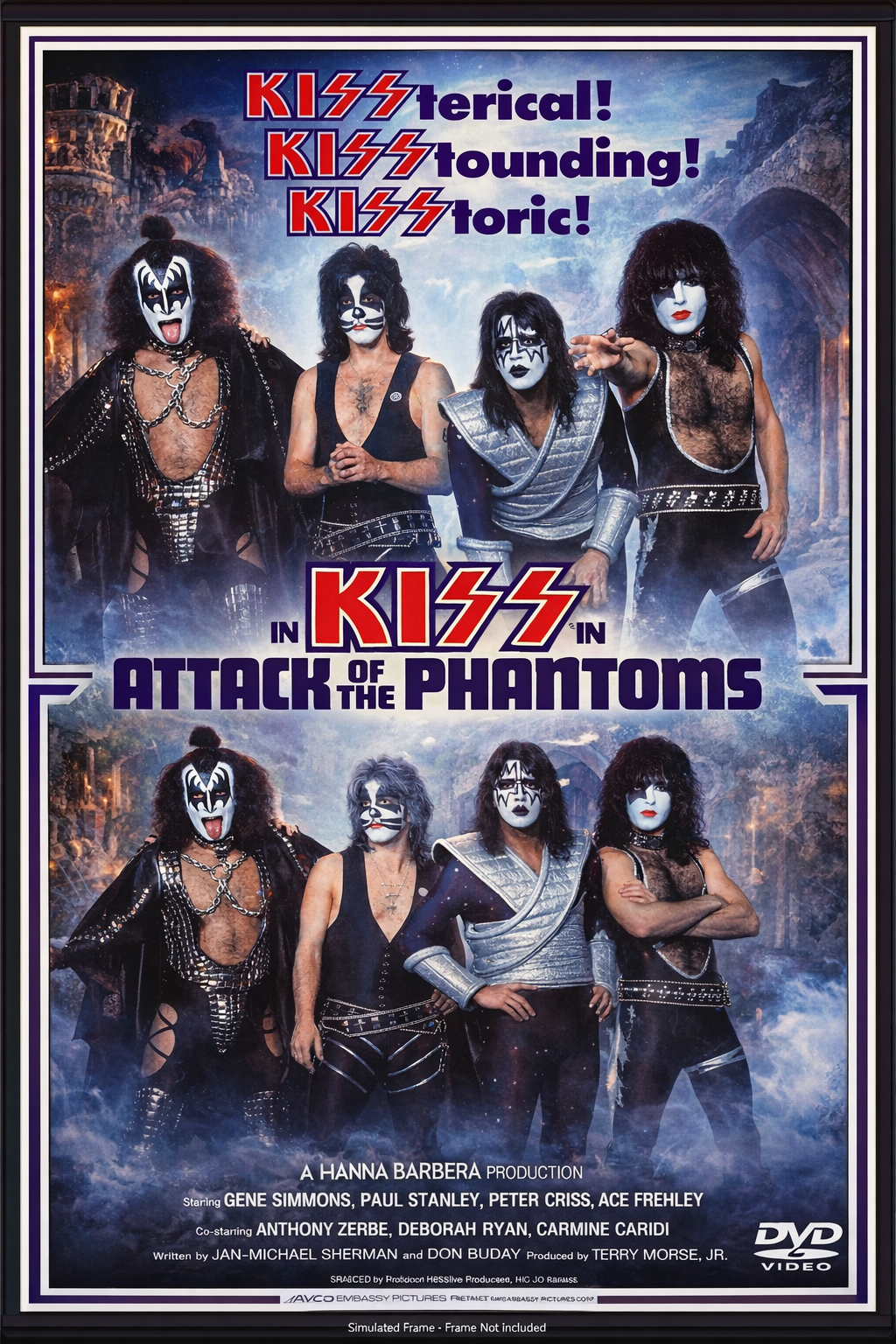 KISS IN 'ATTACK OF THE PHANTOMS' (1978)  - DVD, Public Domain DVD NO CASE