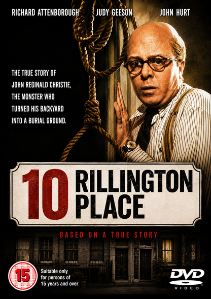 10 RILLINGTON PLACE (1970) Starring - Richard Attenborough • John Hurt • Judy Geeson - Public Domain Movie DVD NO CASE