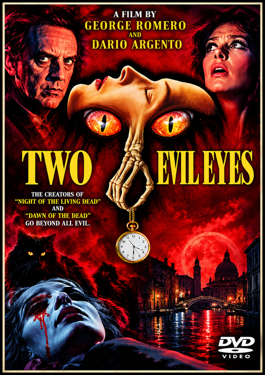 TWO EVIL EYES (1990) Starring - E.G. Marshall, Adrienne Barbeau, Ramy Zada, Madeleine Potter, Harvey Keitel - DVD ONLY NO CASE