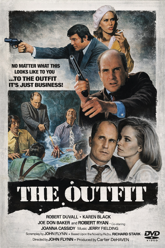 THE OUTFIT (1973) Robert Duvall,Karen Black,Joe Don Baker,Joanna Cassidy,Robert Ryan - Public Domain DVD NO CASE RARE !