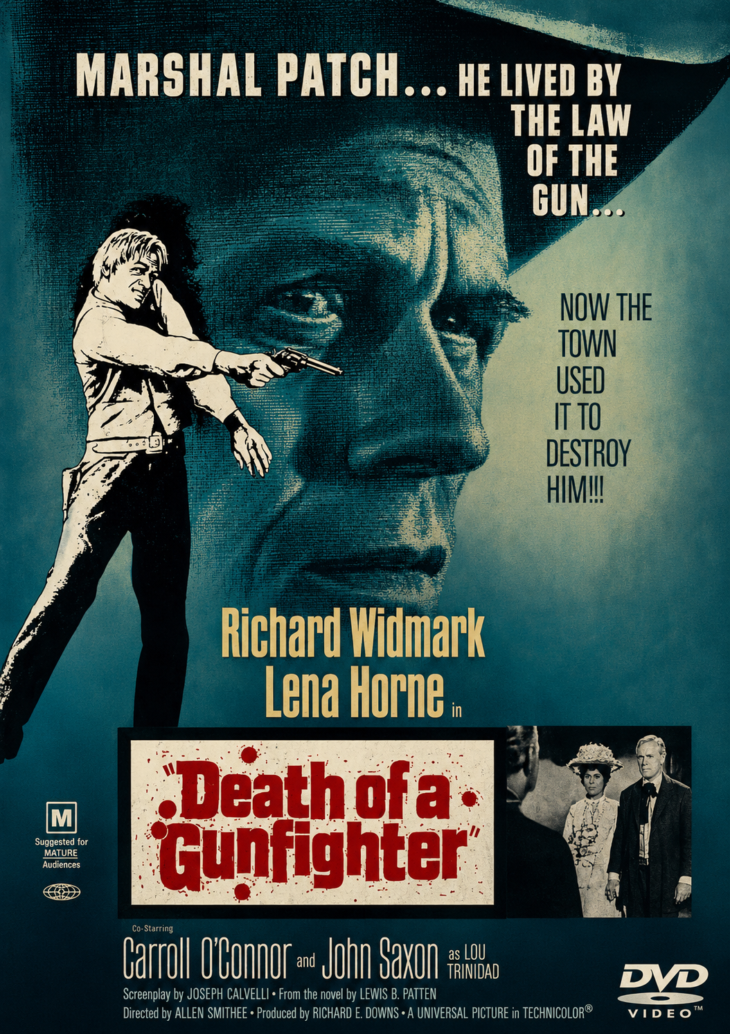 DEATH OF A GUNFIGHTER (1969) - Richard Widmark, Kent Smith - Public Domain DVD NO CASE