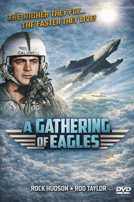 A GATHERING OF EAGLES (1963) Rock Hudson, Public Domain DVD NO CASE