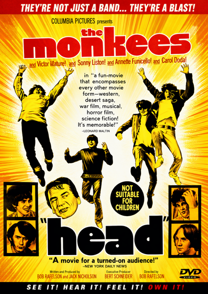 HEAD (1968) The Monkees - Public Domain DVD NO CASE