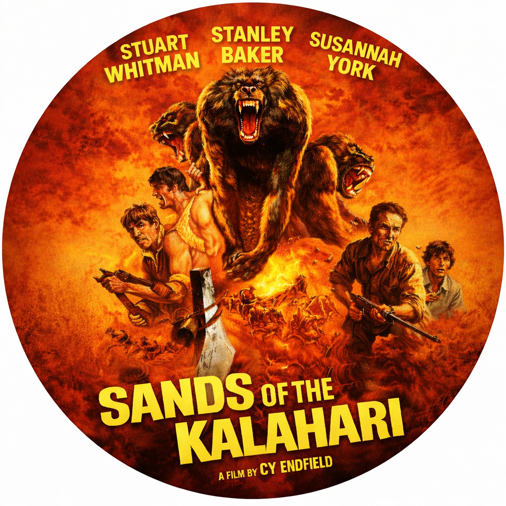 SANDS OF THE KALAHARI  (1965) Stanley Baker - DVD, Public Domain DVD NO CASE