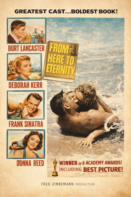 FROM HERE TO ETERNITY (1953) Burt Lancaster,Montgomery Clift,Deborah Kerr,Donna Reed,Frank Sinatra - DVD Public Domain DVD NO CASE