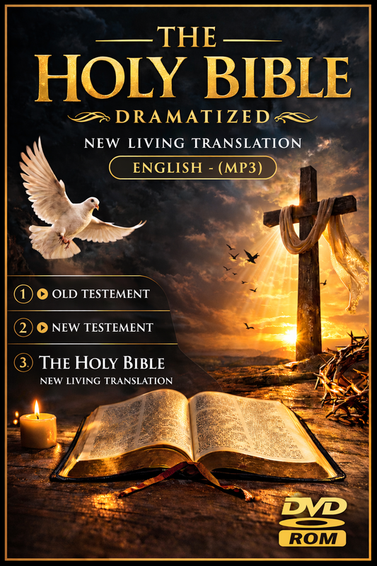 THE HOLY BIBLE - Dramatized - New Living Translation - English - (MP3) DVD
