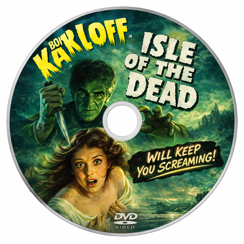 ISLE OF THE DEAD  (1945) Boris Karloff - Public Domain DVD NO CASE
