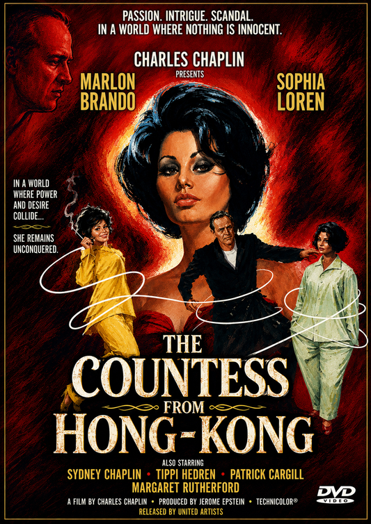 THE COUNTESS FROM HONG KONG (1967) Starring - Marlon Brando • Sophia Loren • Sydney Chaplin - Public Domain Movie DVD NO CASE