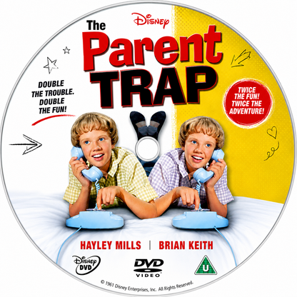 PARENT TRAP (1961) Hayley Mills, Maureen O'Hara, Brian Keith, Charlie Ruggles, Una Merkel, Leo G. Carroll, Joanna Barnes, Cathleen Nesbitt - VERY RARE DELETED TITLE ! - DVD NO CASE