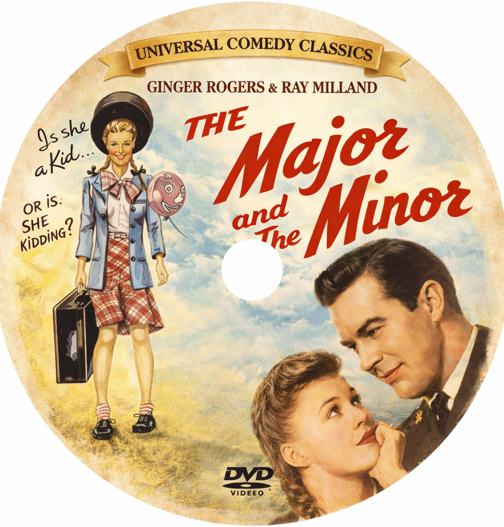 THE MAJOR AND THE MINOR (1942) Ginger Rogers, Ray Milland  - Public Domain DVD NO CASE