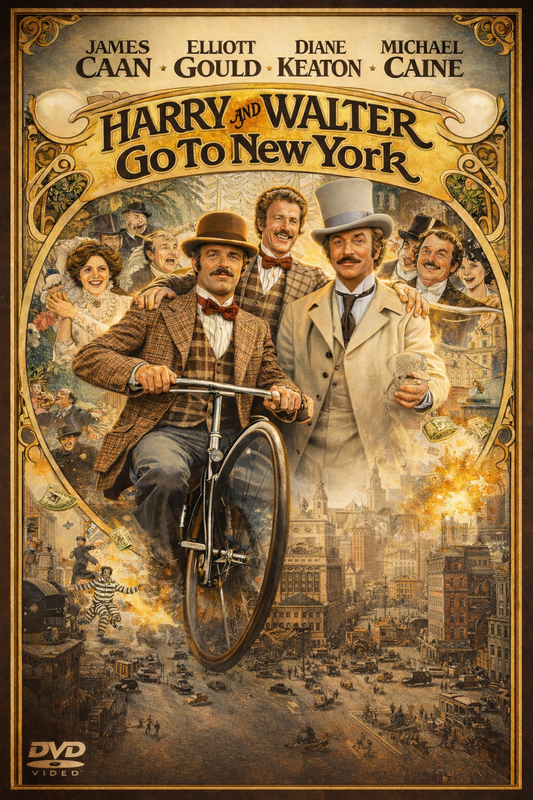HARRY AND WALTER GO TO NEW YORK (1976) James Caan,Michael Caine,Elliott Gould,Diane Keaton,Jack Gilford,Charles Durning - PUBLIC DOMAIN DVD ONLY NO CASE