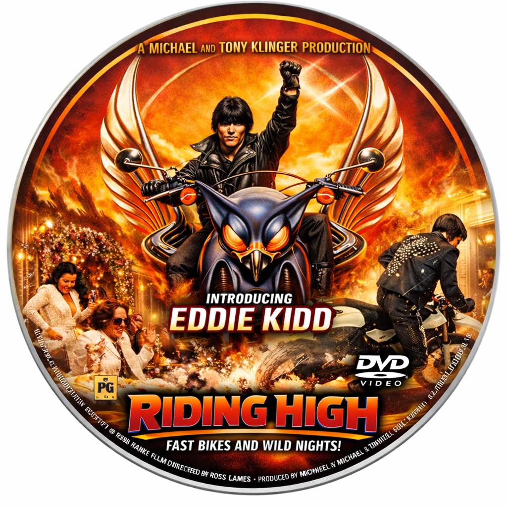 RIDING HIGH (1981) Eddie Kidd ,Irene Handl ,Murray Sale  - Public Domain DVD NO CASE