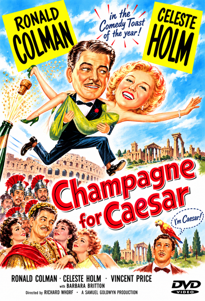 CHAMPAGNE FOR CAESAR (1950) - Ronald Colman, Celeste Holm, Vincent Price, Barbara Britton, Art Linkletter - Public Domain DVD NO CASE