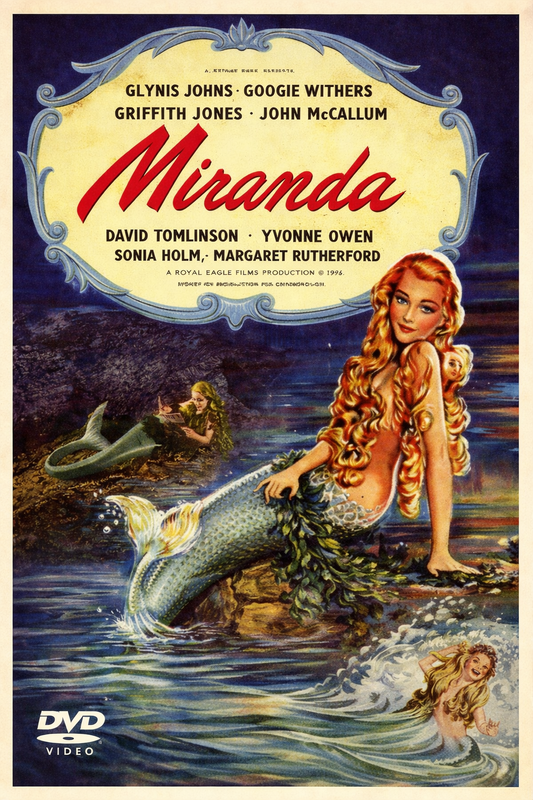 MIRANDA (1948) Glynis Johns, Googie Withers - Public Domain DVD NO CASE