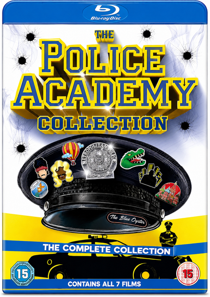 POLICE ACADEMY COLLECTION 7 MOVIE BLU-RAY MP4 COLLECTION (1984-1994) BLU-RAY NO CASE