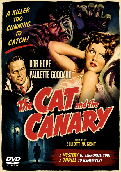 THE CAT AND THE CANARY (1939) Bob Hope, Paulette Goddard, John Beal, Douglass Montgomery, Gale Sondergaard and Elizabeth Patterson - Public Domain Movie DVD NO CASE