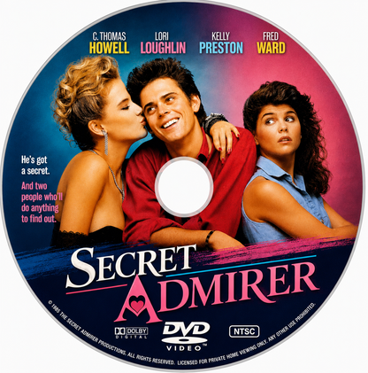 SECRET ADMIRER (1985) Fred Ward, C. Thomas Howell, Lori Loughlin - DVD, Public Domain DVD NO CASE