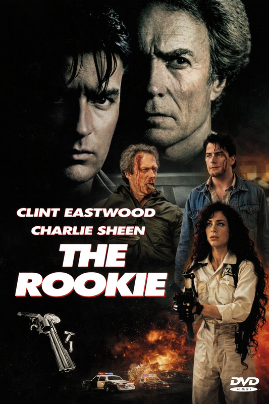 THE ROOKIE (1990) Clint Eastwood ,Charlie Sheen ,Raul Julia ,Sônia Braga  - Public Domain Movie DVD NO CASE