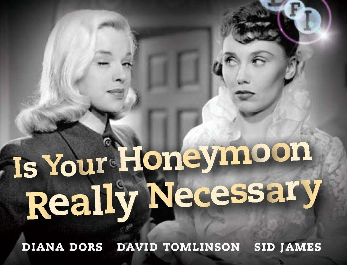 IS YOUR HONEYMOON REALLY NECESSARY (1953) Bonar Colleano,Diana Dors,David Tomlinson,Diana Decker,Syd James - Public Domain DVD NO CASE RARE !