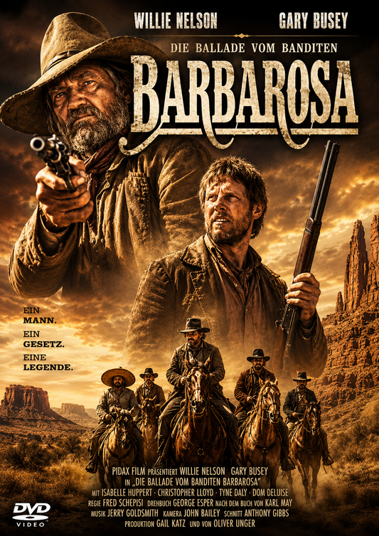 BARBAROSA (1982) Willie Nelson, Gary Busey, Isela Vega, Gilbert Roland, Danny De La Paz, Margarita Lamas - Public Domain Movie DVD NO CASE