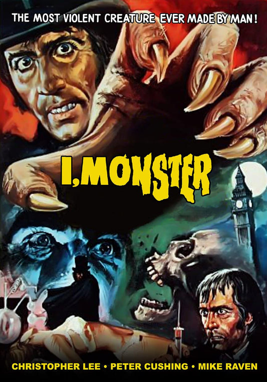 I,MONSTER (1971) Christopher Lee,Peter Cushing,Mike Raven,Richard Hurndall,George Merritt,Kenneth J. Warren - PUBLIC DOMAIN DVD ONLY NO CASE