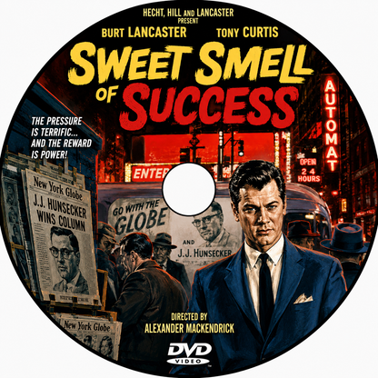 SWEET SMELL OF SUCCESS (1957) Burt Lancaster, Tony Curtis, Susan Harrison, Martin Milner - DVD NO CASE