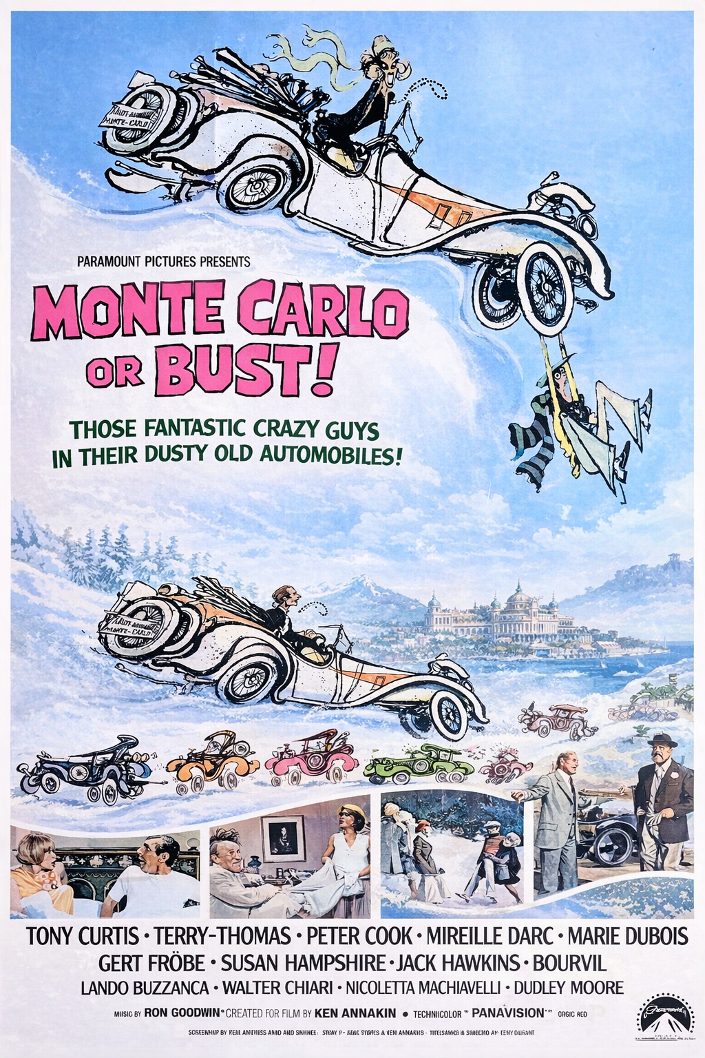 MONTE CARLO OR BUST (1969) Tony Curtis, Susan Hampshire - Public Domain DVD NO CASE !