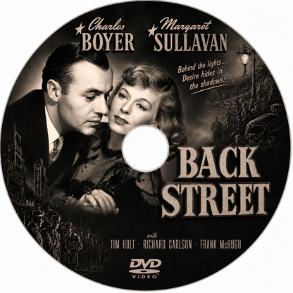 BACK STREET (1941) Charles Boyer,Margaret Sullavan,Richard Carlson - DVD ONLY NO CASE