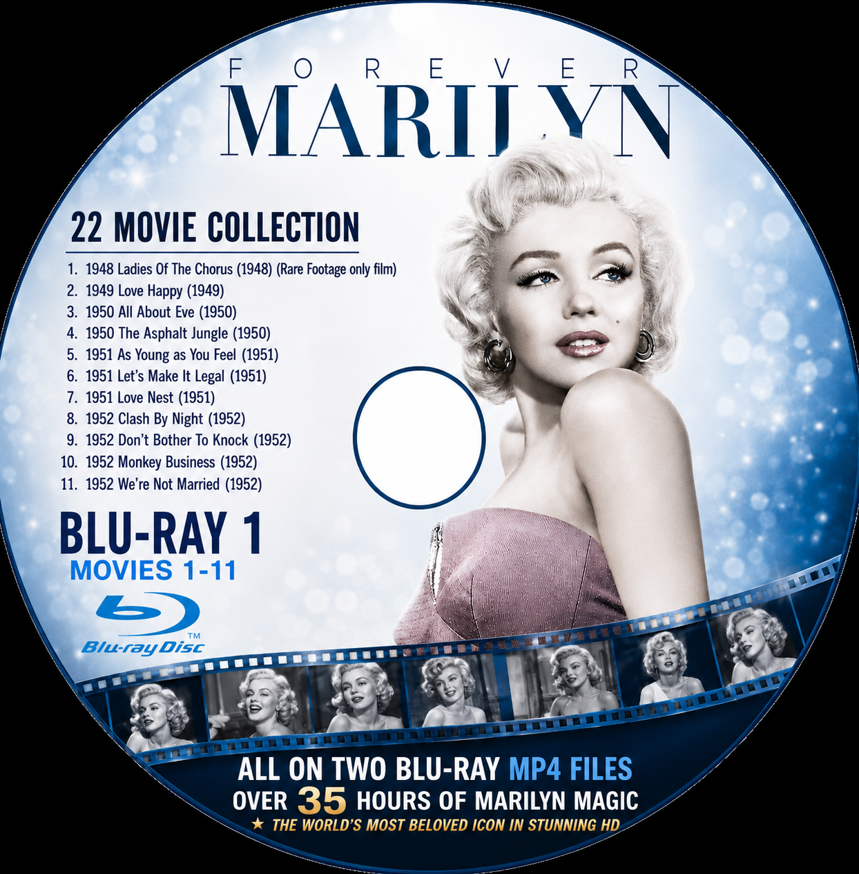MARILYN MONROE — 22 MOVIE COLLECTION ON TWO BLU-RAYS