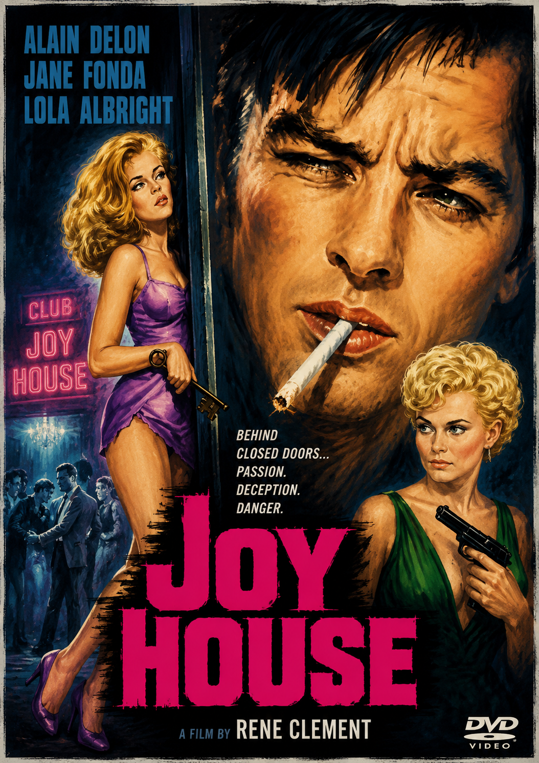 JOY HOUSE (1964) Karl Studer, Jane Fonda - Public Domain DVD NO CASE