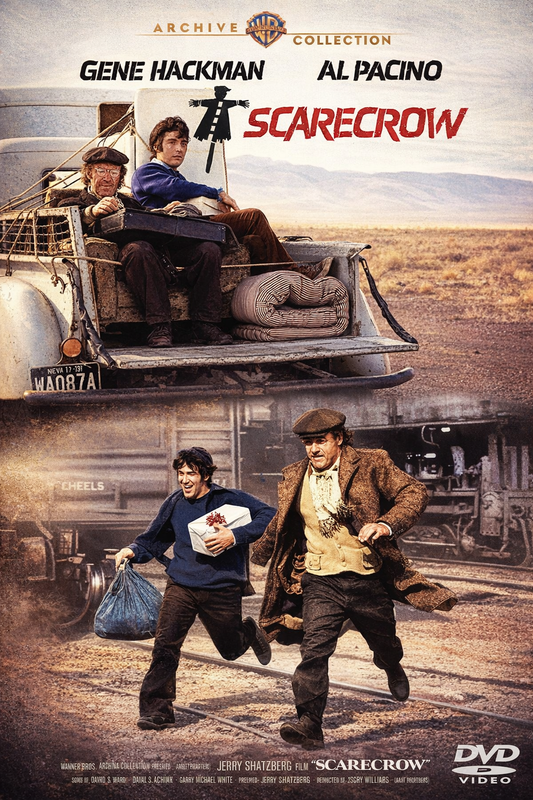 SCARECROW (1973) Gene Hackman,Al Pacino,Eileen Brennan,Richard Lynch - Public Domain DVD NO CASE RARE !