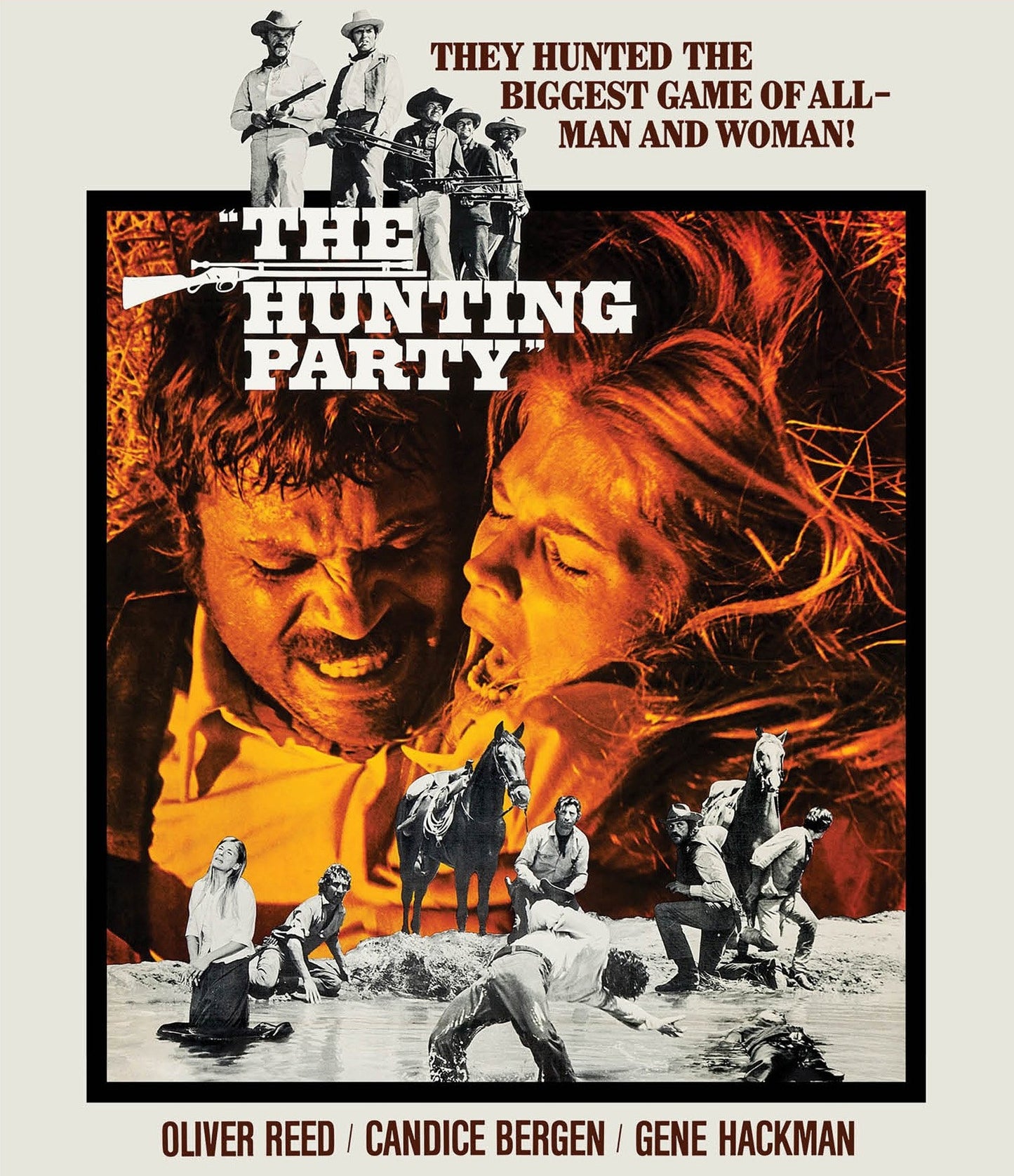 THE HUNTING PARTY (1971) Oliver Reed,Gene Hackman,Candice Bergen,Simon Oakland,Ronald Howard - RARE DELETED PUBLIC DOMAIN MOVIE   DVD NO CASE
