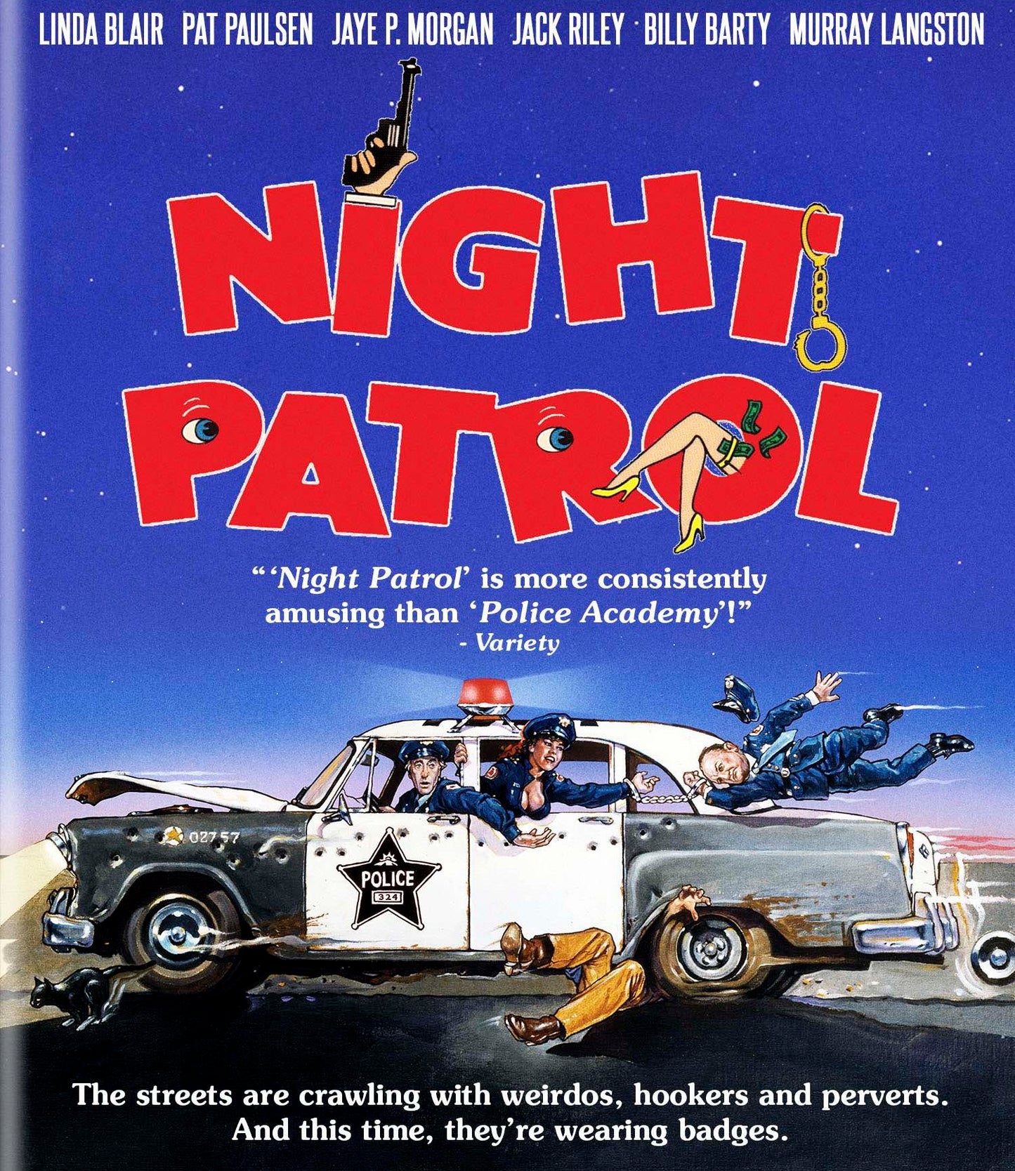 NIGHT PATROL (1984) Starring - Linda Blair,Pat Paulsen,Jaye P. Morgan,Billy Barty,Murray Langston - VERY RARE DELETED  DVD NO CASE