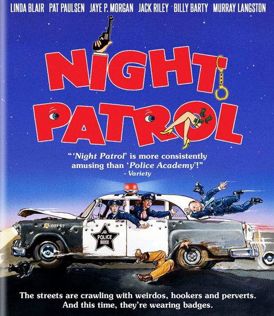 NIGHT PATROL (1984) Starring - Linda Blair,Pat Paulsen,Jaye P. Morgan,Billy Barty,Murray Langston - VERY RARE DELETED  DVD NO CASE