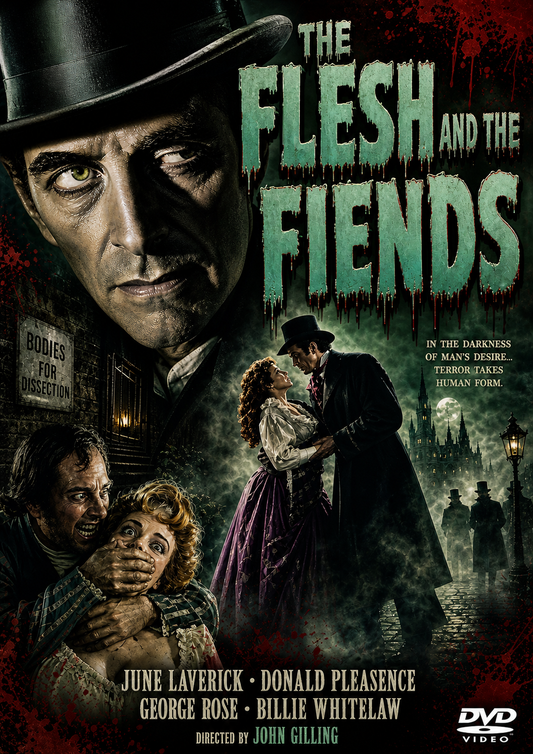 THE FLESH AND THE FIEND (1960) Peter Cushing,June Laverick,Donald Pleasence,George Rose - PUBLIC DOMAIN DVD ONLY NO CASE