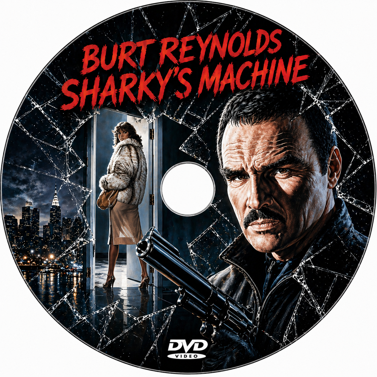 SHARKY'S MACHINE (1981) Burt Reynolds ,Vittorio Gassman ,Henry Silva ,Darryl Hickman ,Richard Libertini ,Rachel Ward - Public Domain Movie DVD NO CASE