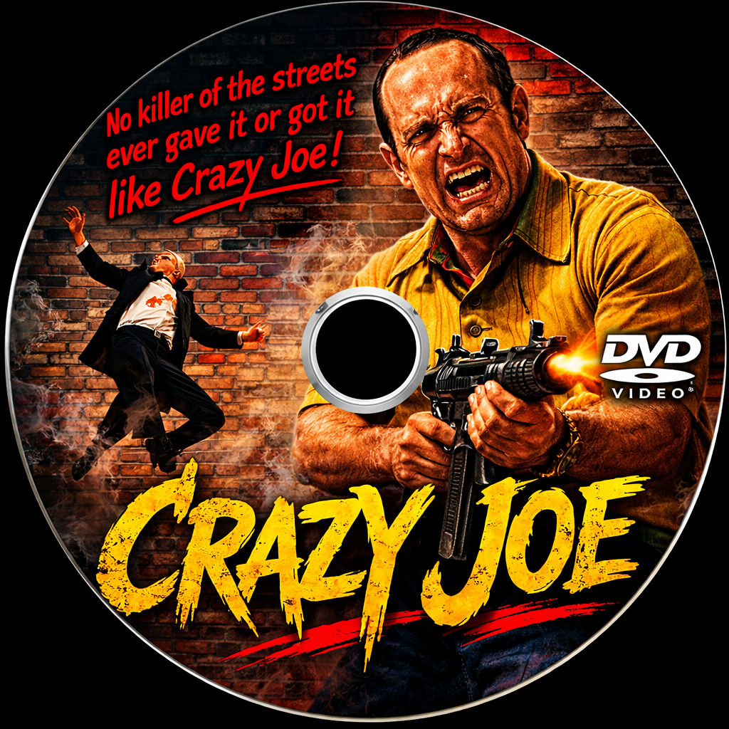 CRAZY JOE (1974)  Peter Boyle,Paula Prentiss,Fred Williamson - Public Domain DVD NO CASE