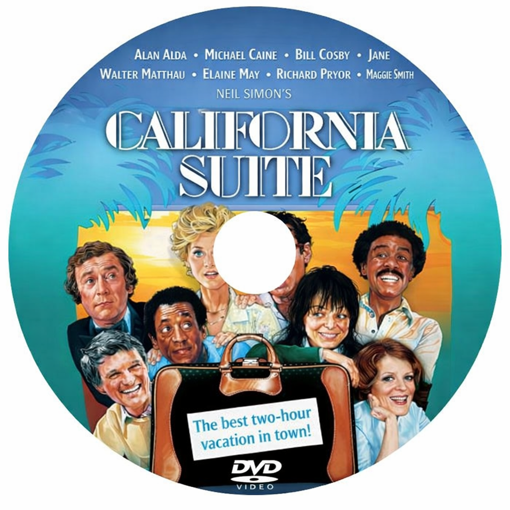 CALIFORNIA SUITE (1978) Alan Alda,Michael Caine,Bill Cosby,Jane Fonda,Walter Matthau,Elaine May,Richard Pryor,Maggie Smith - Public Domain Movie DVD NO CASE