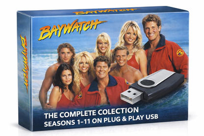 BAYWATCH COMPLETE COLLECTION - ALL 242 SHOWS ON ONE PLUG PLAY USB
